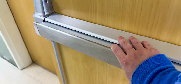 Installing a Push Bar on a Door Canton